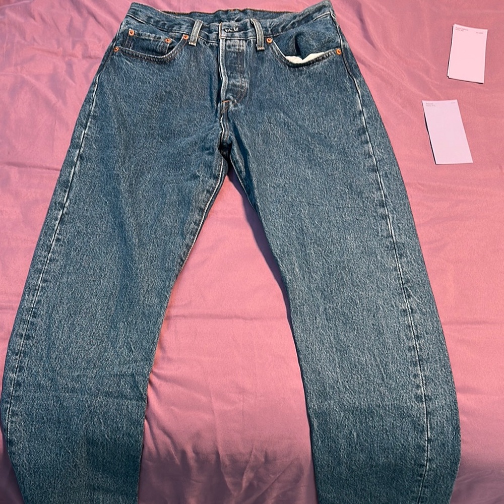 Levi's Blue Straight Leg Jeans Classic Denim